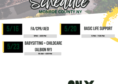 Monroe County May Class Schedule