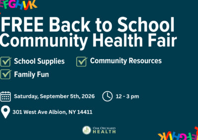 Join us for a FREE Back to School Community Health Fair